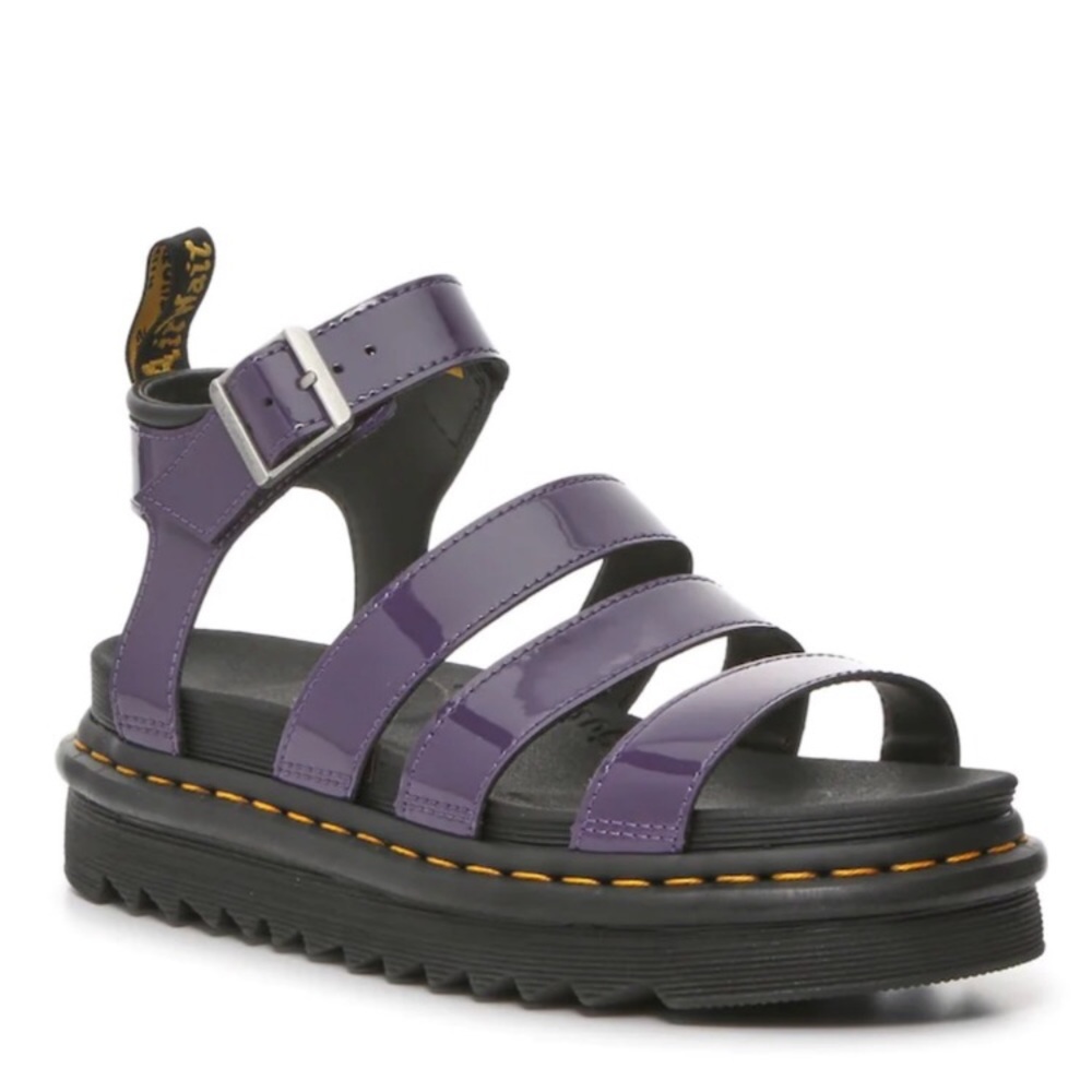 Dr Martens Blaire Patent Sandal Black Currant
